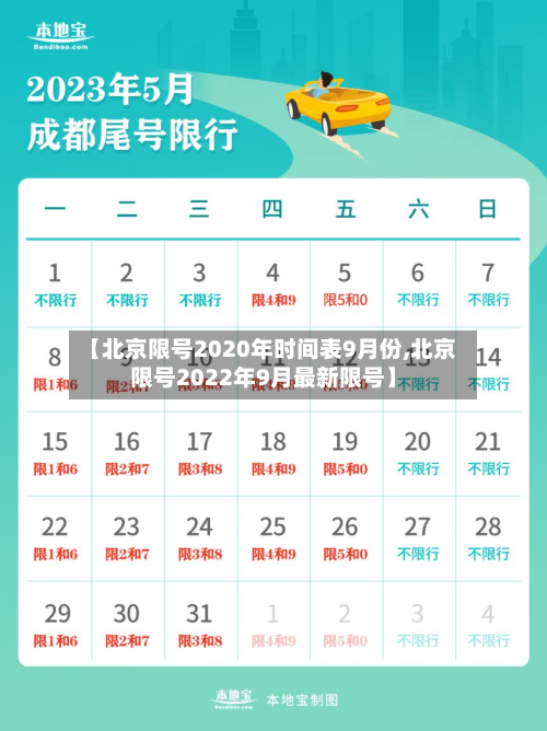 【北京限号2020年时间表9月份,北京限号2022年9月最新限号】-第2张图片