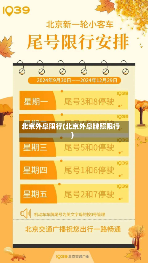 北京外阜限行(北京外阜牌照限行)-第3张图片