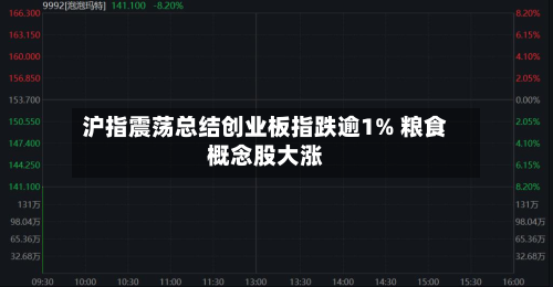 沪指震荡总结创业板指跌逾1% 粮食概念股大涨