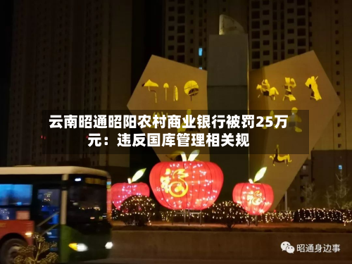 云南昭通昭阳农村商业银行被罚25万元:违反国库管理相关规-第2张图片