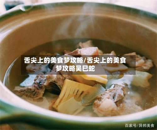 舌尖上的美食梦攻略/舌尖上的美食梦攻略吴巳蛇
