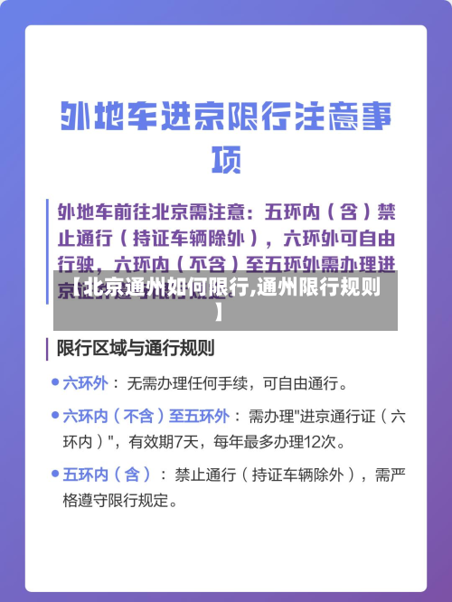 【北京通州如何限行,通州限行规则】-第2张图片