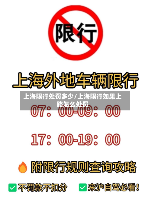 上海限行处罚多少/上海限行如果上路怎么处罚-第2张图片