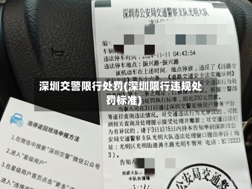 深圳交警限行处罚(深圳限行违规处罚标准)