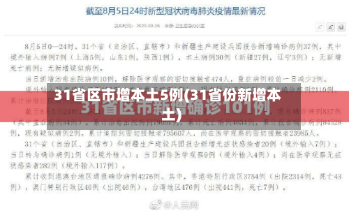 31省区市增本土5例(31省份新增本土)