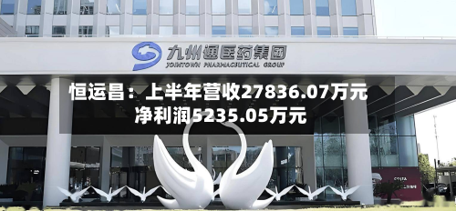 恒运昌:上半年营收27836.07万元 净利润5235.05万元-第3张图片